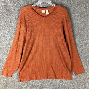 Vintage Fieldmaster Sweater Men's 2XL 100% Cotton V-Neck‎ Adults Pullover XXL